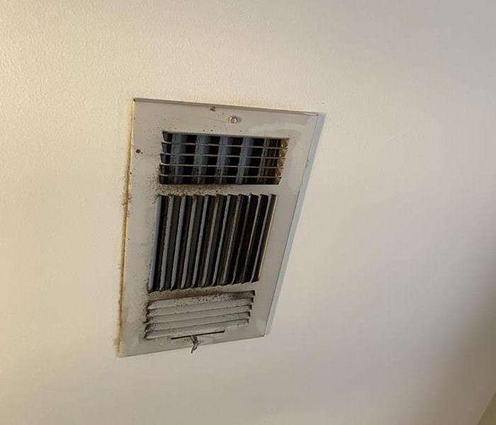 Dirty AC vent that needs to be cleaned